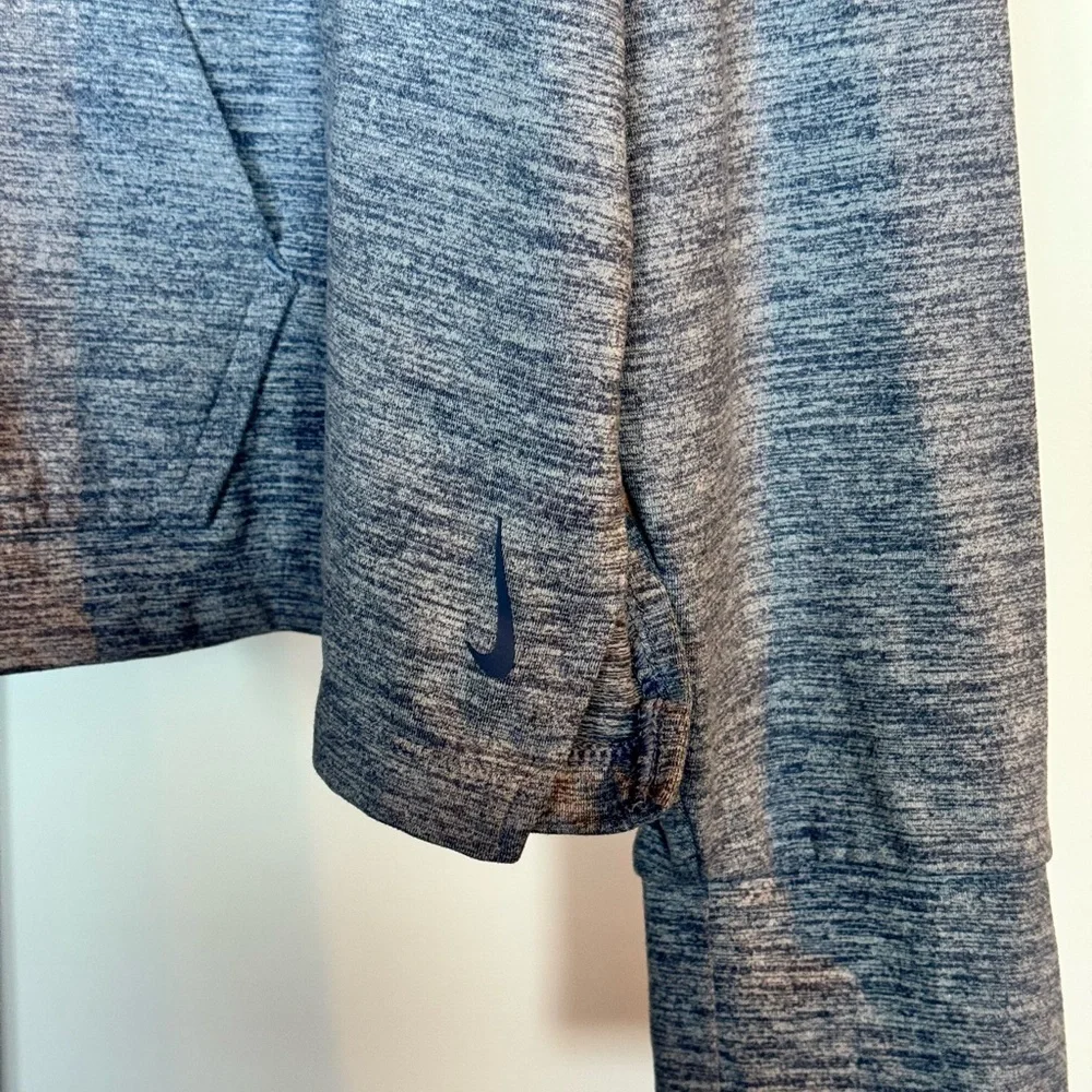 Nike Gray Cropped Relaxed Hoodie